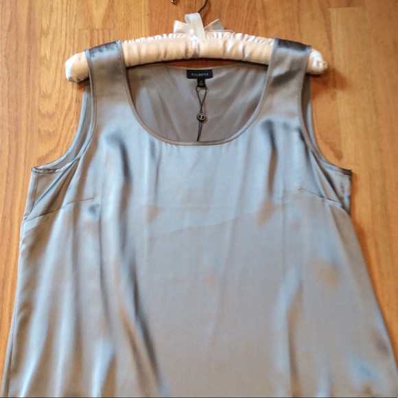 Talbots Tops - Talbots ⭐️ silk tank ⭐️ gray ⭐️ NWT